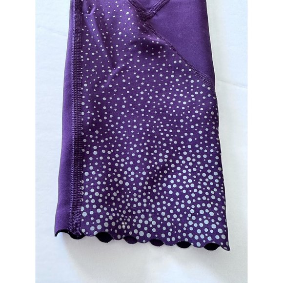 Lululemon 6 Tight Stuff Reflective Dots Scallop Ankle Purple - Picture 13 of 16